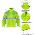 High Visibility Waterproof Reflective Safety Rain Coat
